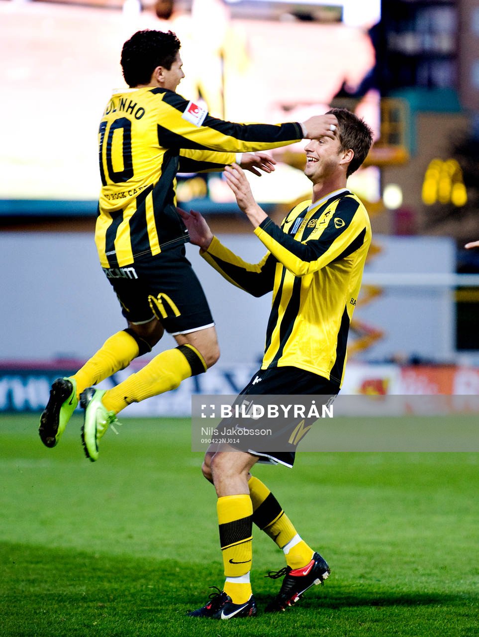 Paulinho, Peter Nyström, Häcken, jubel