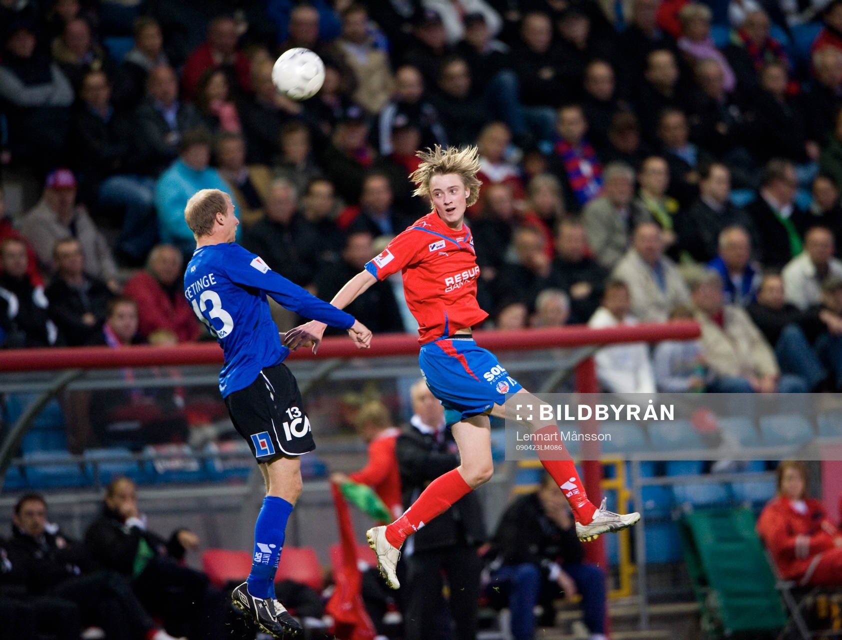 Andreas Johansson och Rasmus Jönsson, nickduell