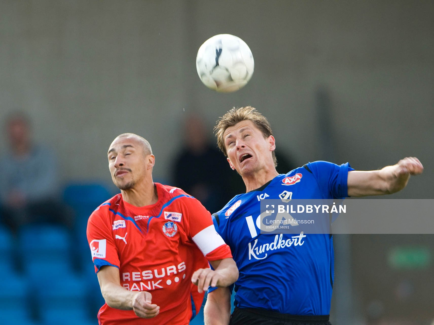 Henrik Larsson och Tommy Jönsson, nickduell