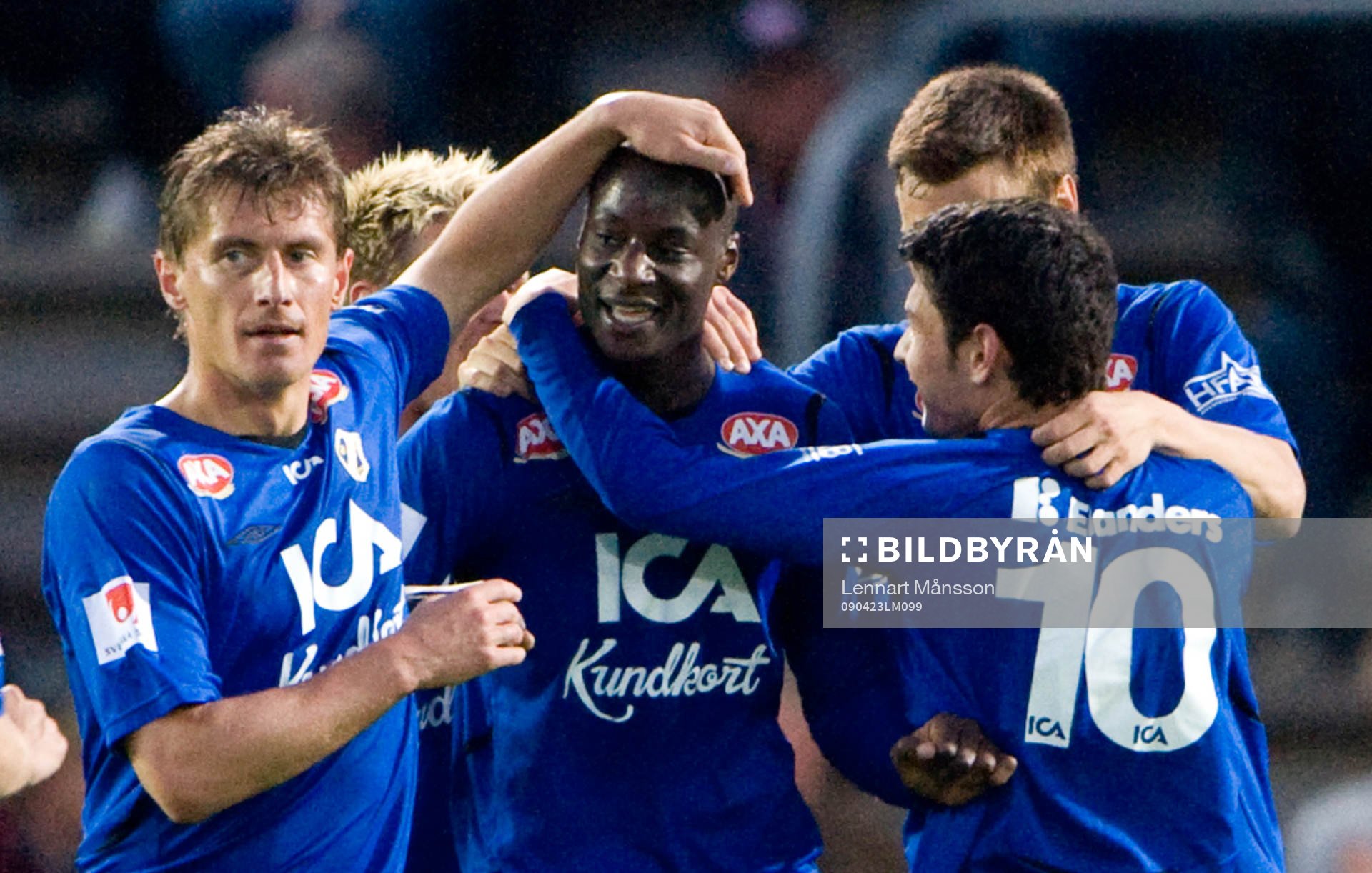  1-3 Joe Sise grattas, jubel, glädje.