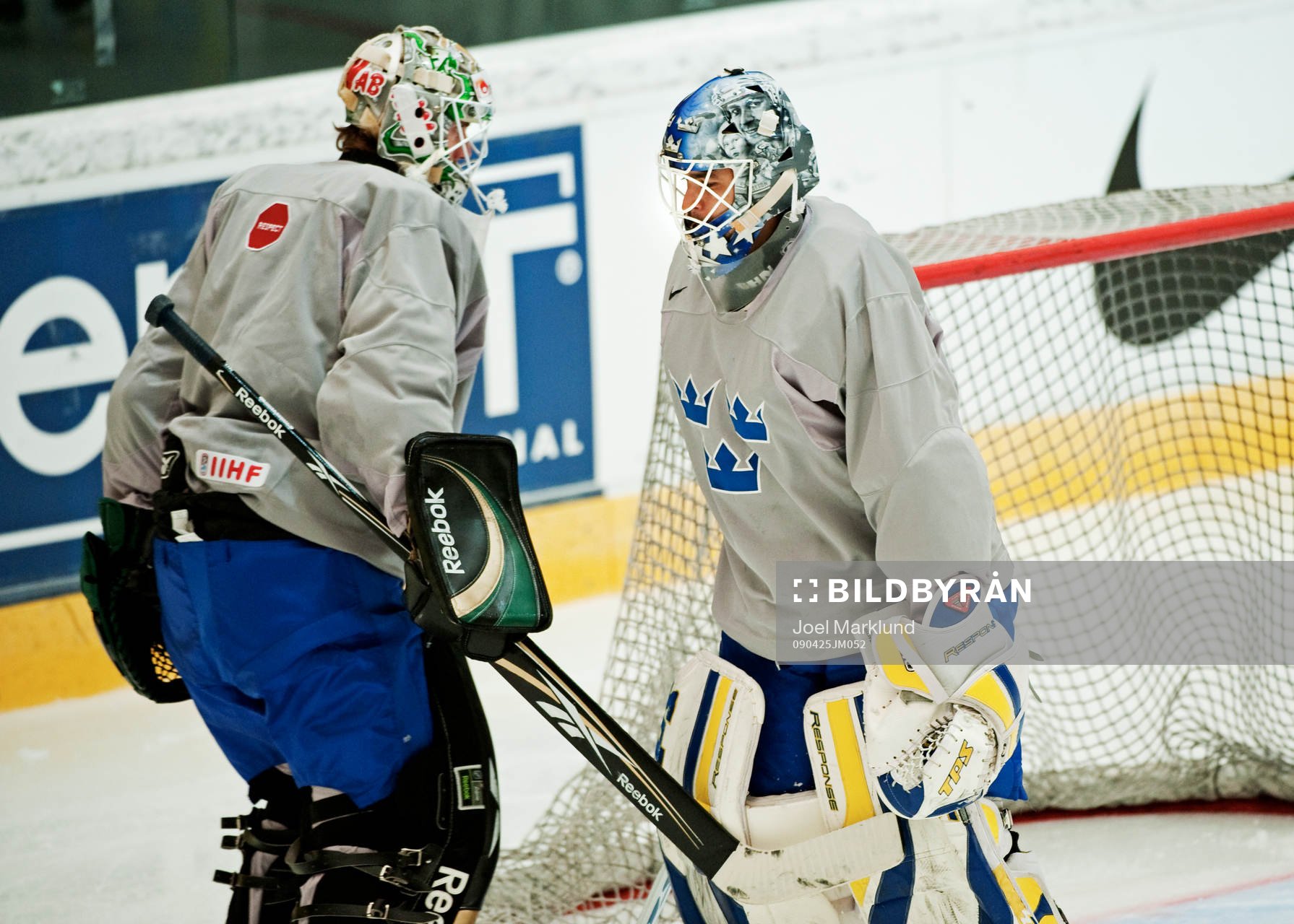 Jonas Gustavsson och Stefan Liv, målvakt