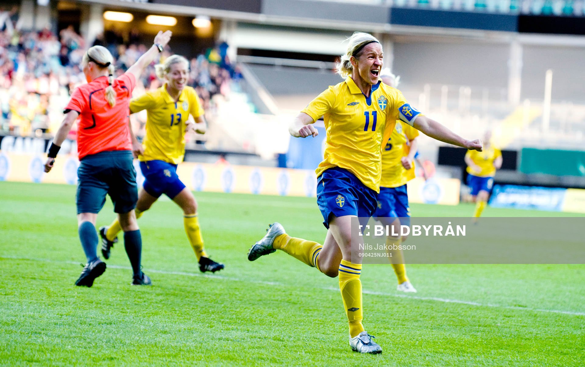 Victoria Svensson, Sverige, jubel