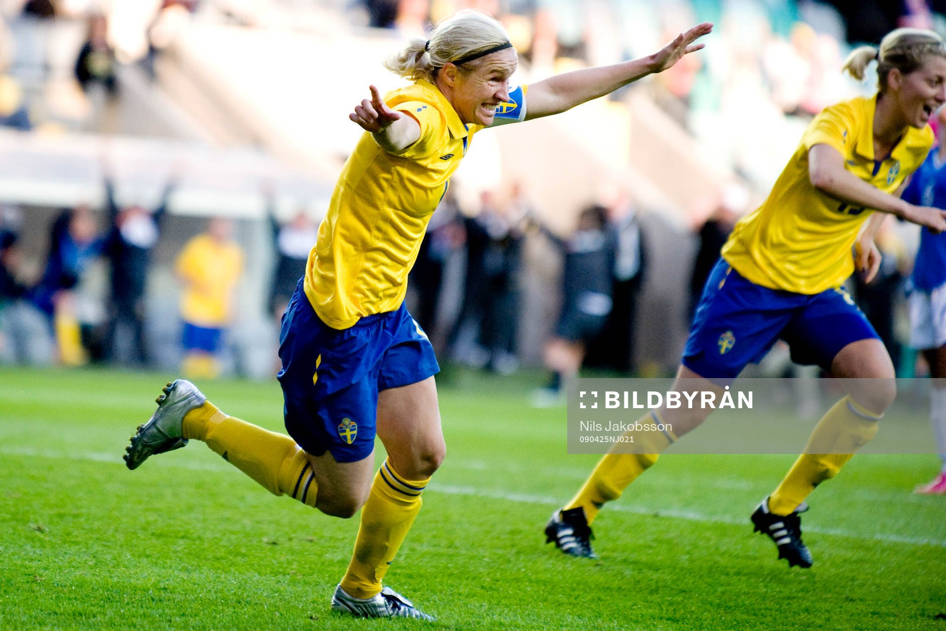  Victoria Svensson, Sverige, jubel.