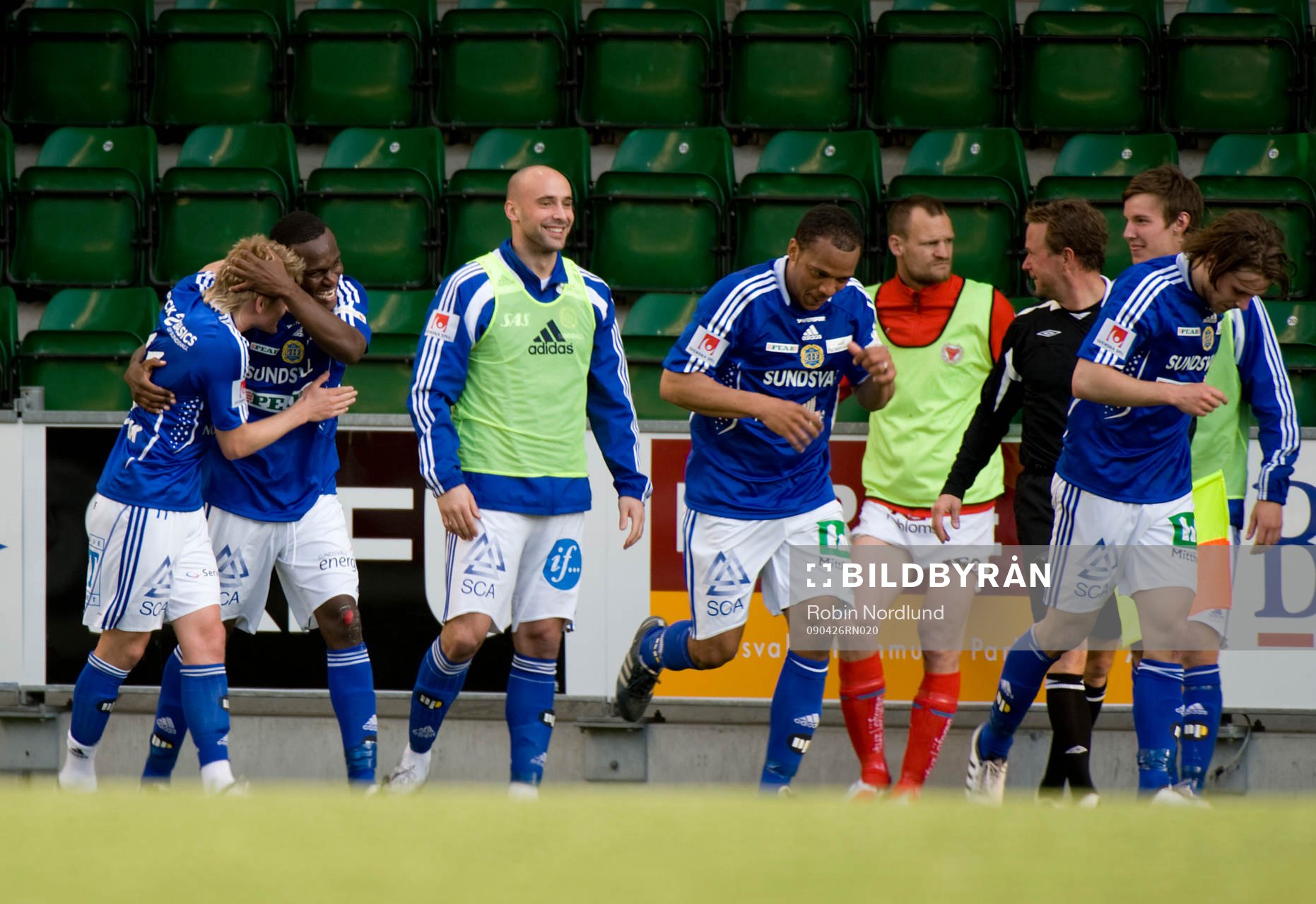 Robert Mambo Mumba, Sundsvall jubel efter 1-0