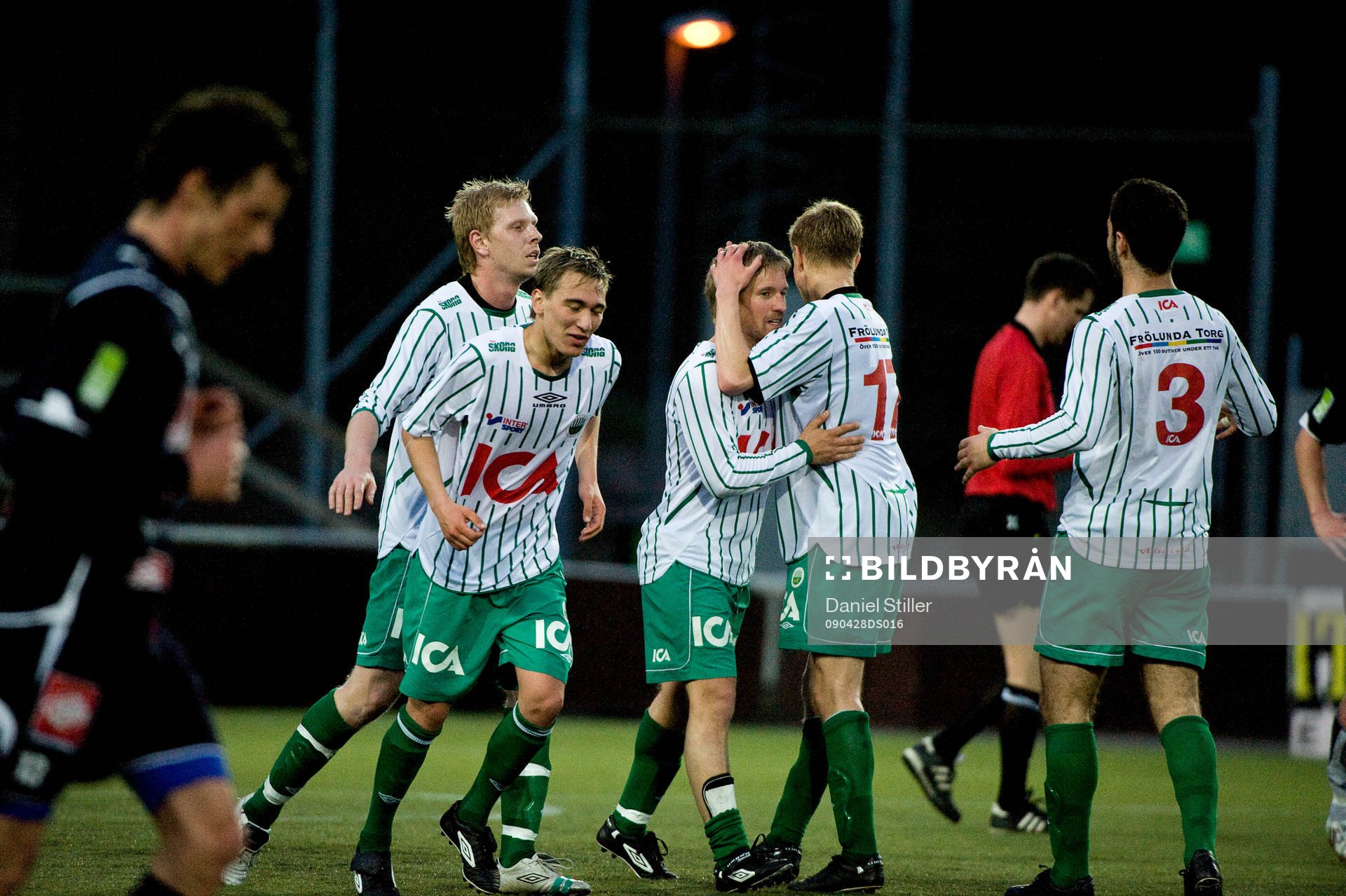  Frölunda jubel efter sitt straffmål. 
