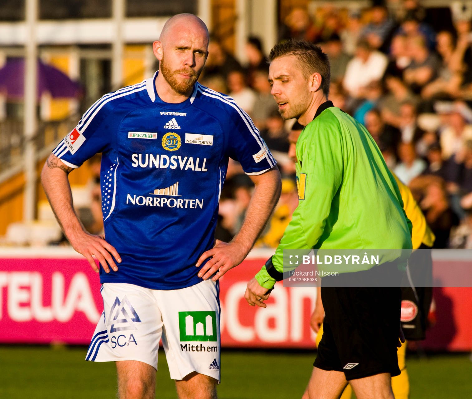 Hannes Sigurdsson, Sundsvall, var inte glad på Joha