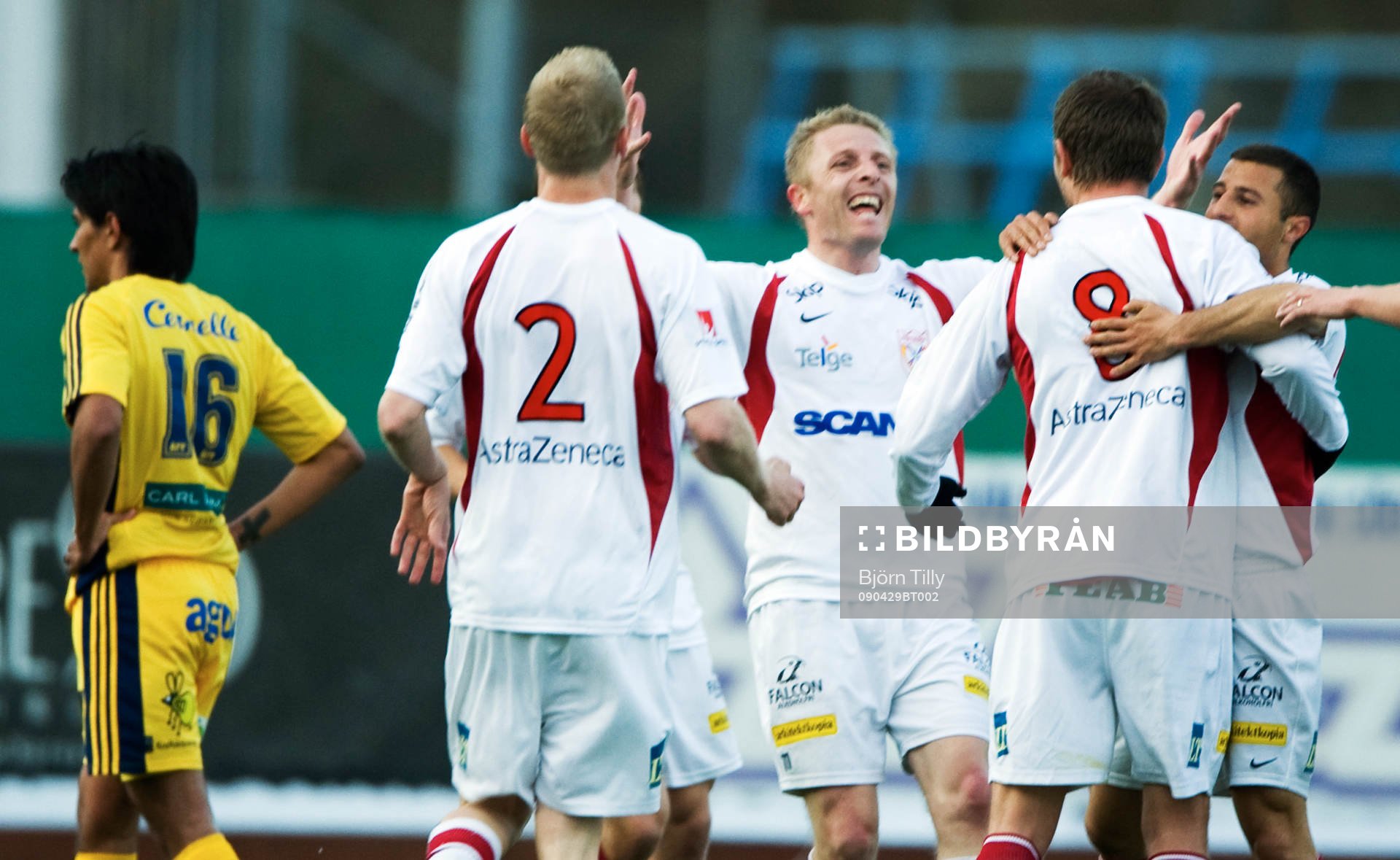  Xhevdet Llumnica, Assyriska efter 2-0. Jubel.