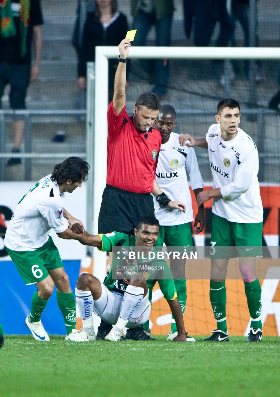 Wanderson do Carmo, Gais, domare, gult kort, varning