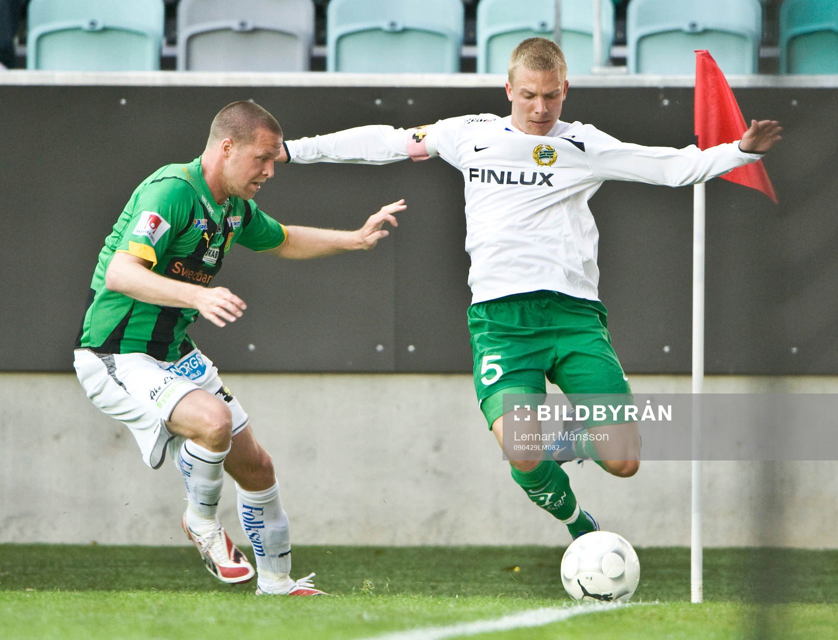 Björn Andersson, Gais och Emil Johansson, Hammarby, duell