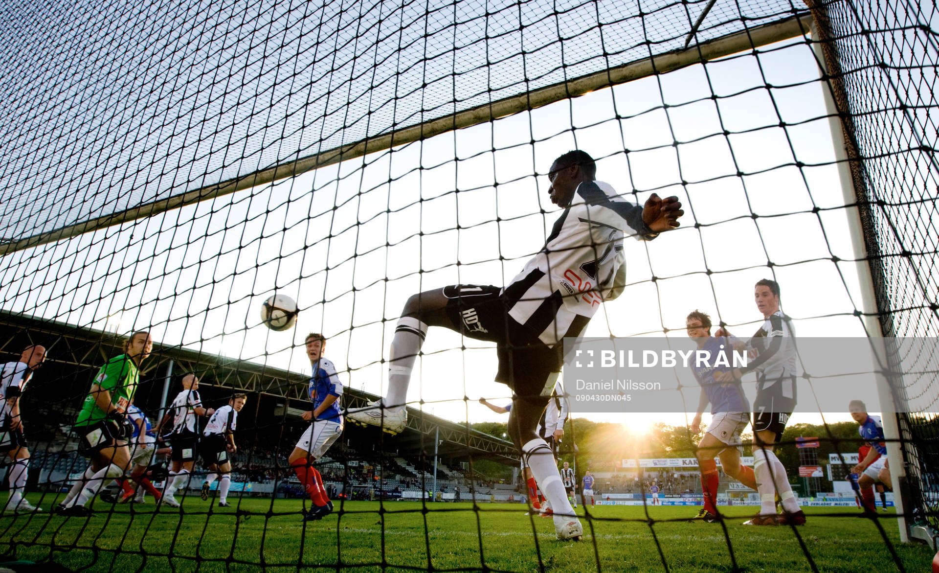 Hari Radetinac, Åtvidaberg gör 1-0. Alagie Sosseh,
