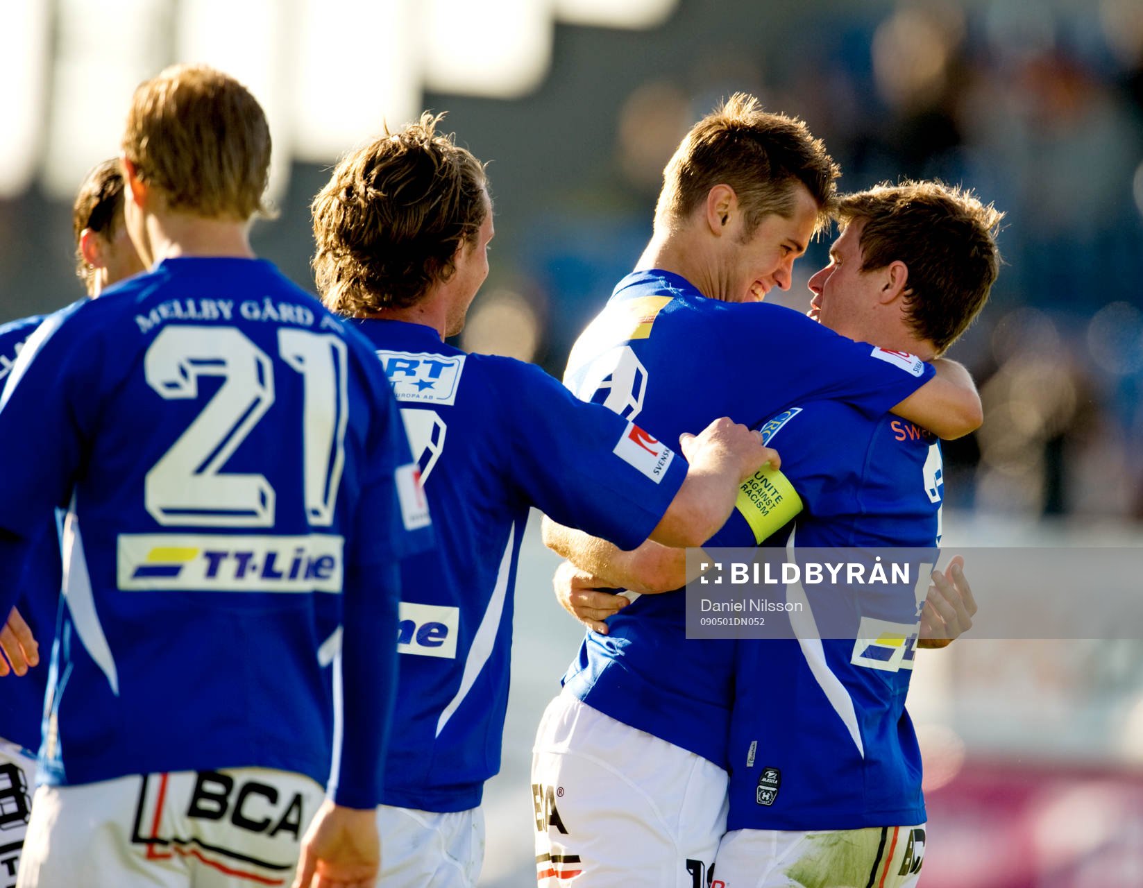 Joakim Sjöhage, gjorde 2-1 och avgjorde matchen. Jubel!