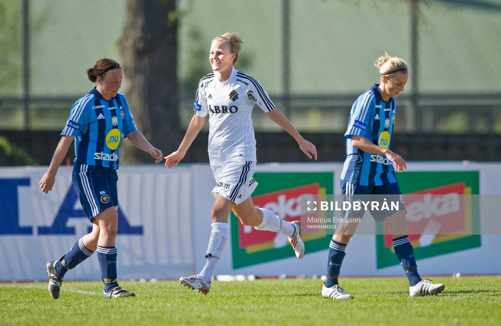   Annica Sjölund, AIK jubel.