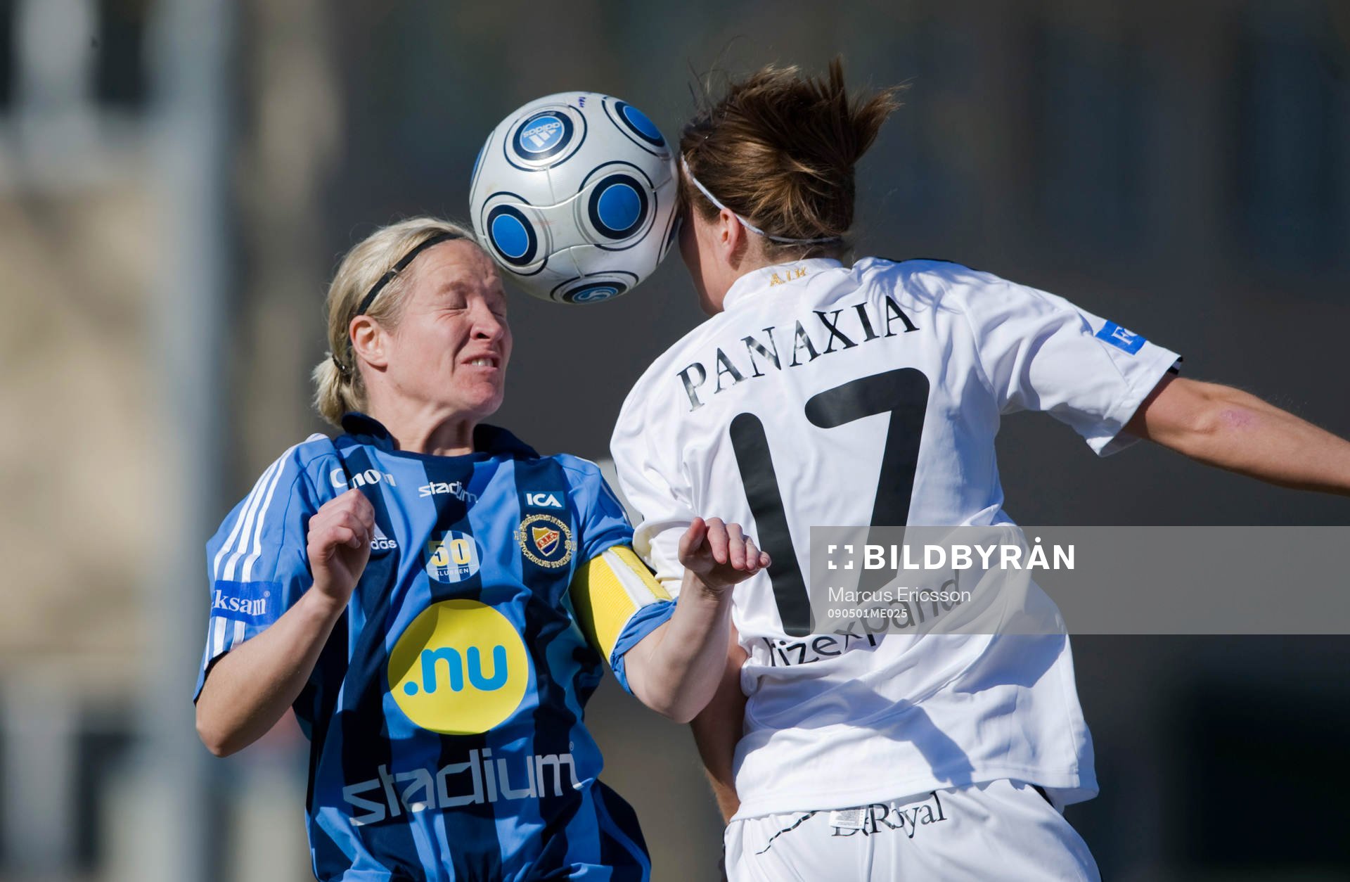 Victoria Svensson, Djurgården och Hanna Folkesson, AIK