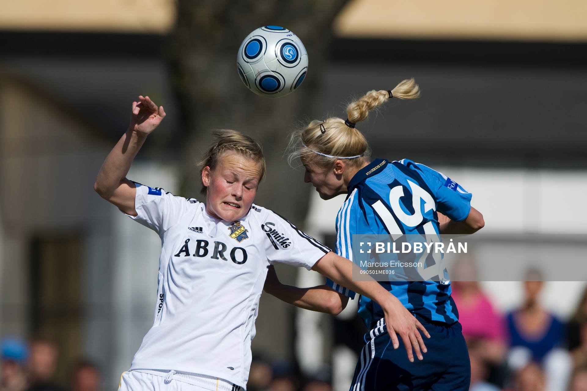 Annica Sjölund, AIK och Gudrun Soley Gunnarsdottir,