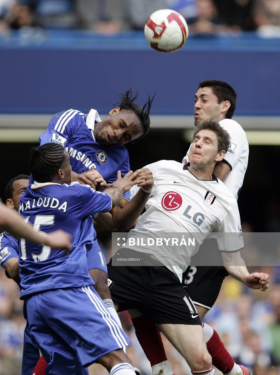 Didier Drogba och Florent Malouda, Chelsea,  Zoltan Gera