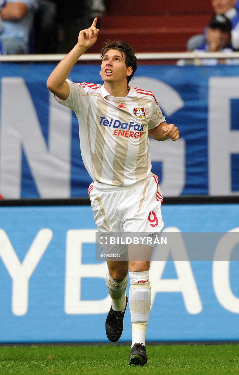  Patrick Helmes, Bayer Leverkusen, glädje.