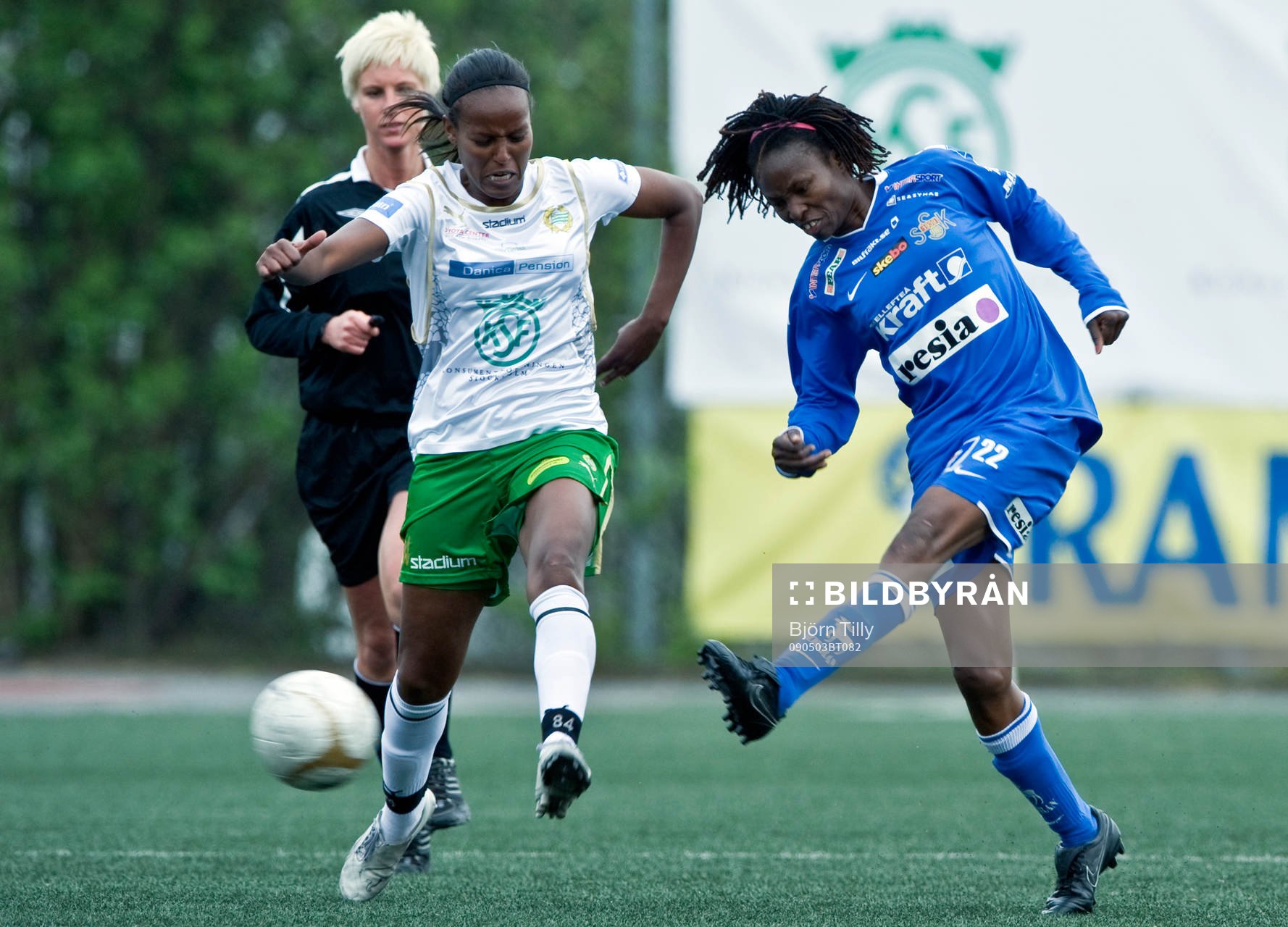 Hodan Siid Ahmed, Hammarby och Perpetua Nkwocha, Sunnanå