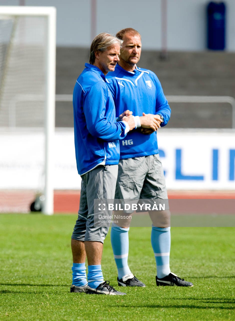Hans Gren och Roland Nilsson, tränare