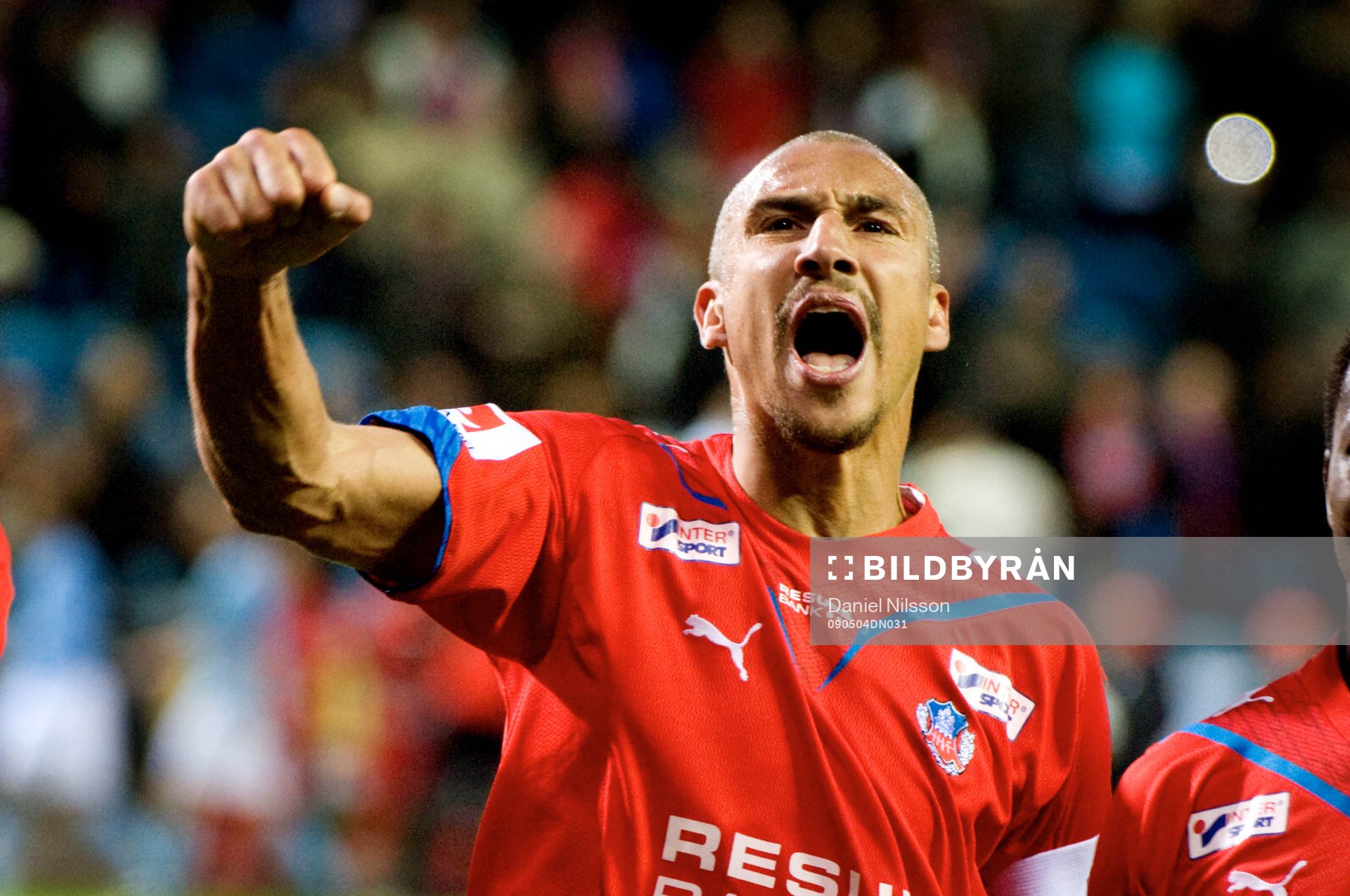 Henrik Larsson, jubel efter segern.