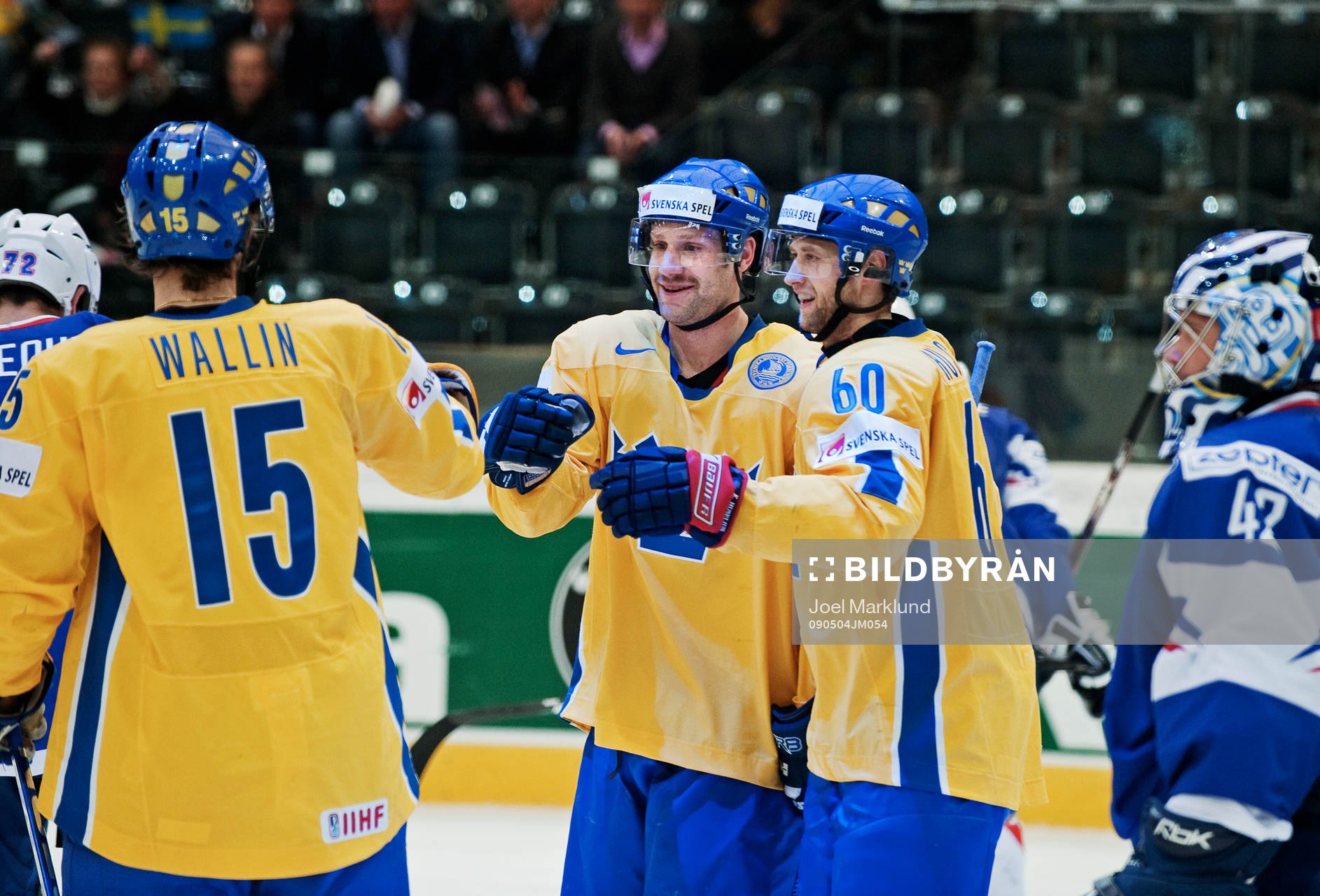 Rickard Wallin, Marcus Nilson och Kristian Huselius,