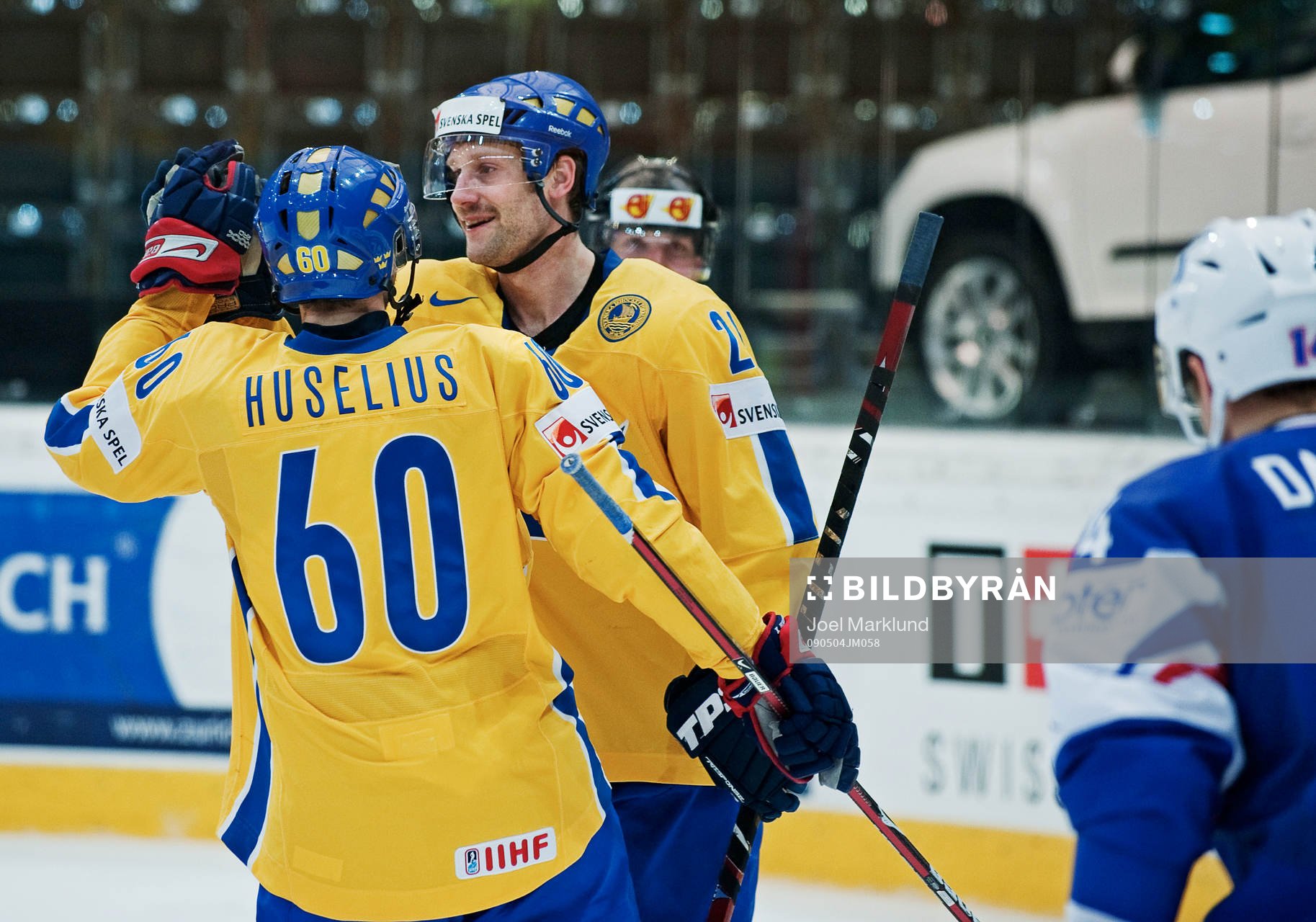 Kristian Huselius och Marcus Nilson, Sverige, jubel
