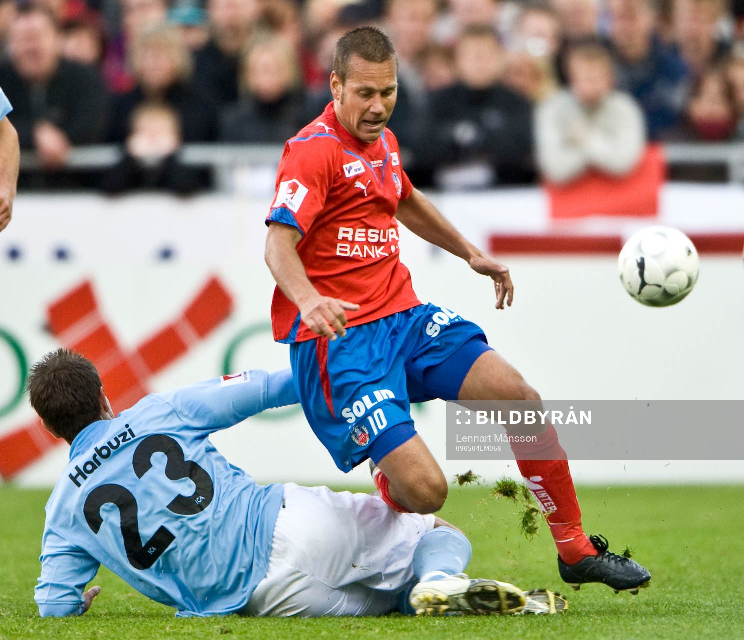 Marcus Lantz, Helsingborg, tackling