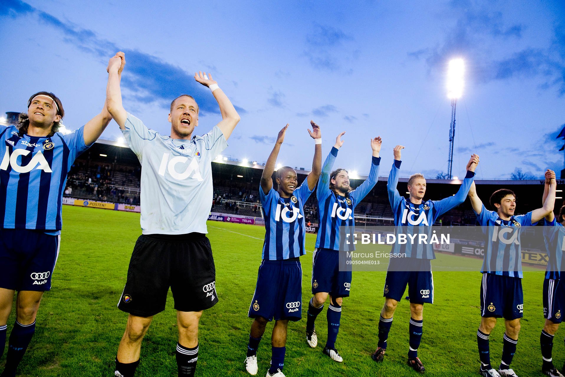 Oskar Wahlström, målvakt Boyd Mwila, Jan Tauer och Toni