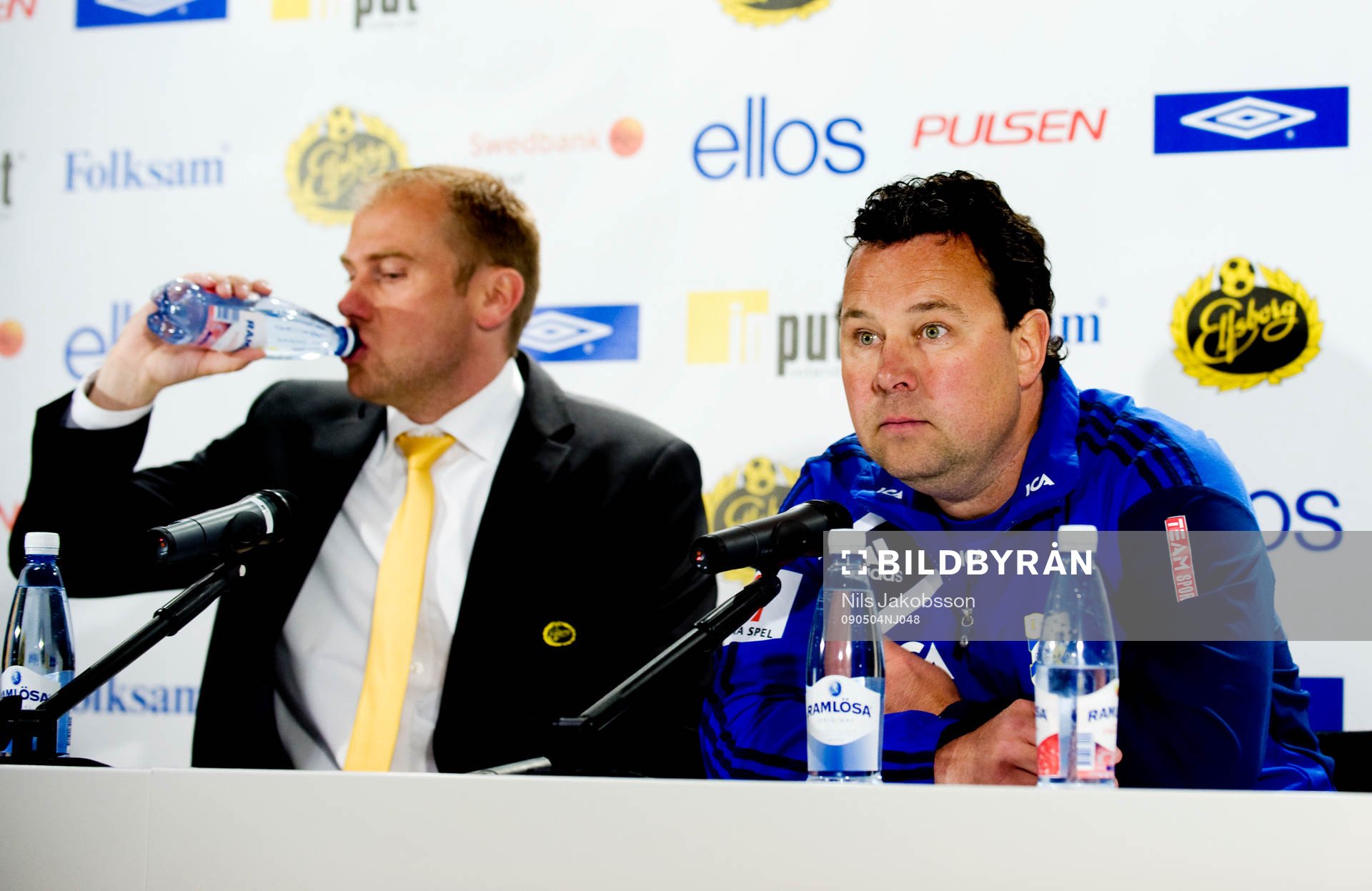 Magnus Haglund, tränare Elfsborg, Stefan Rehn, tränare