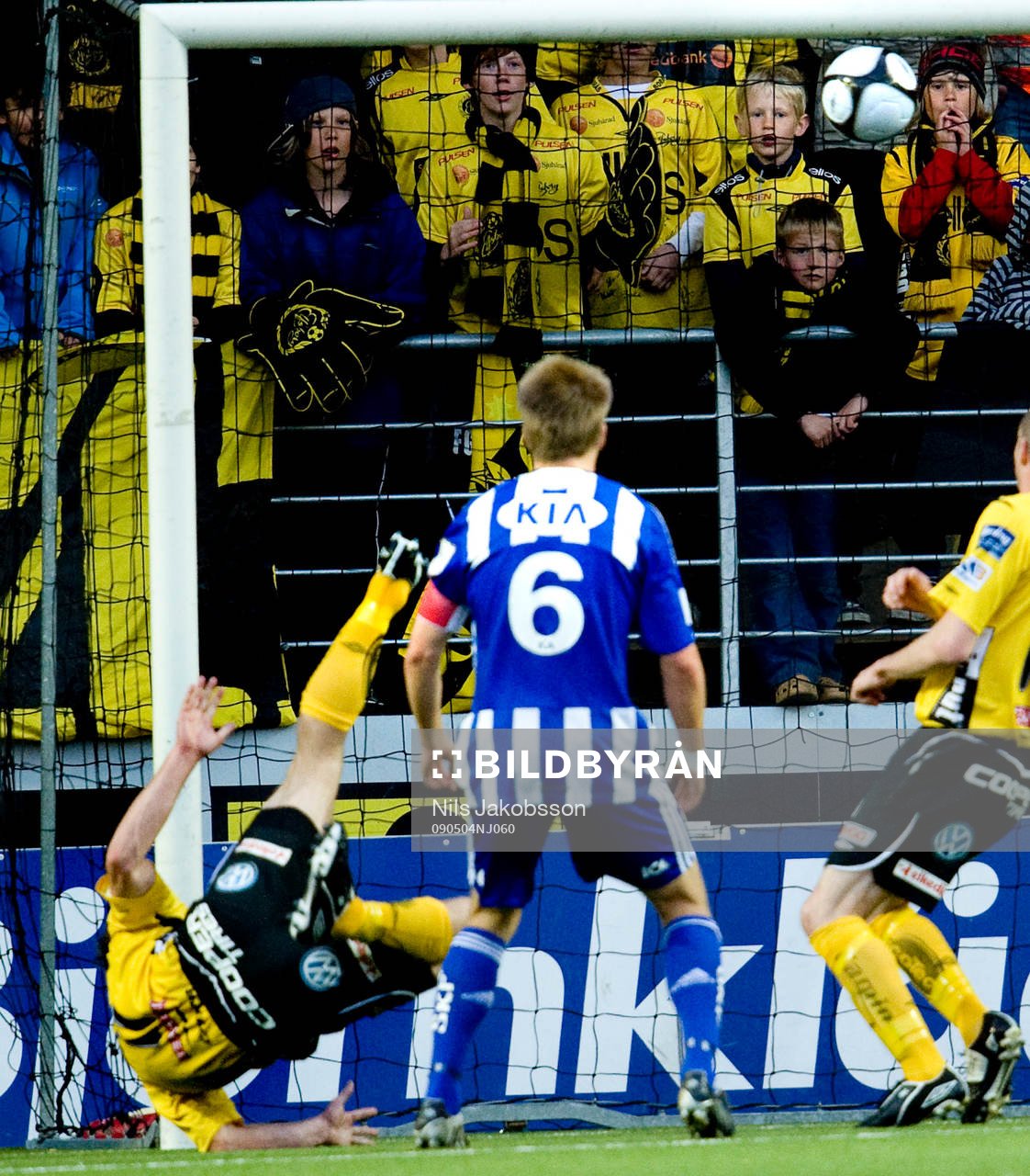 Daniel Mobaeck, Elfsborg, gör mål med en cykelspark