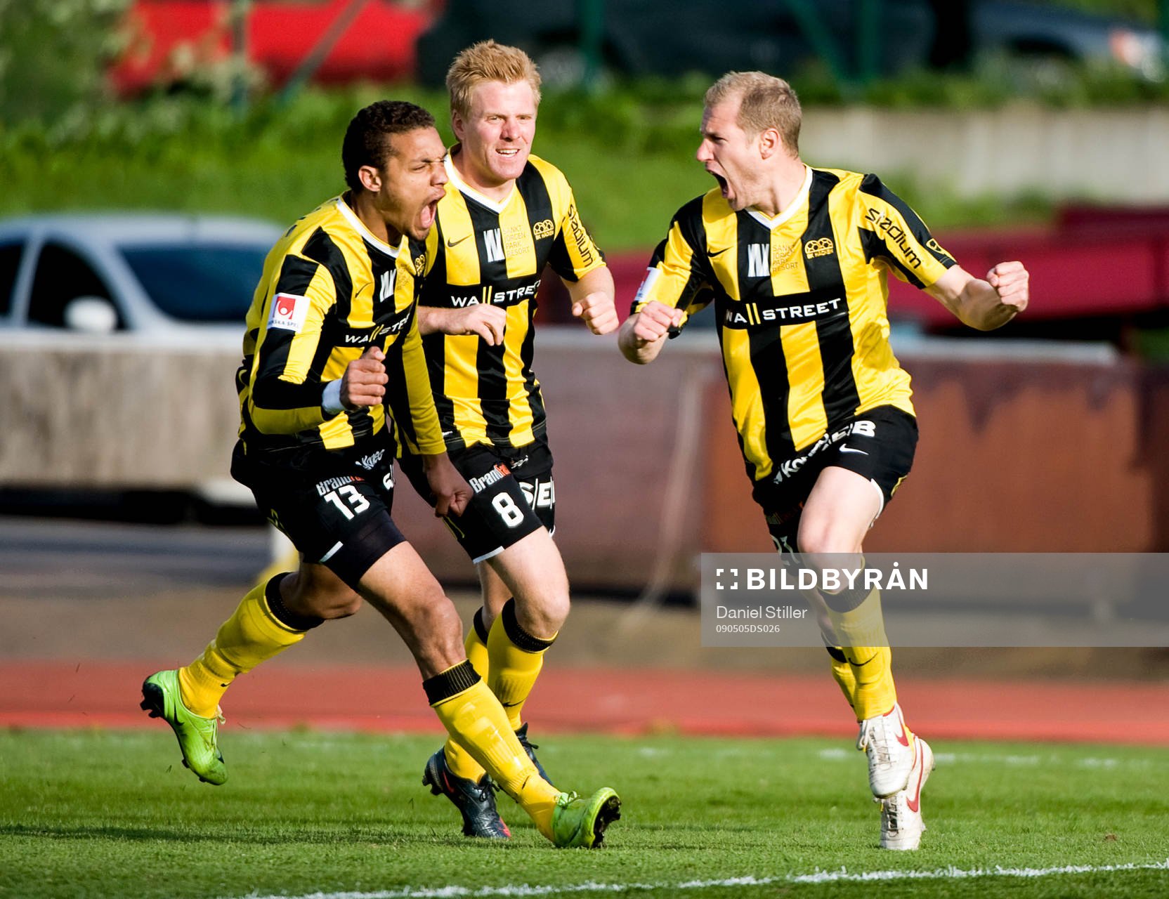 Jonas Henriksson,  gör 1-0. Mathias Ranégie, Josef