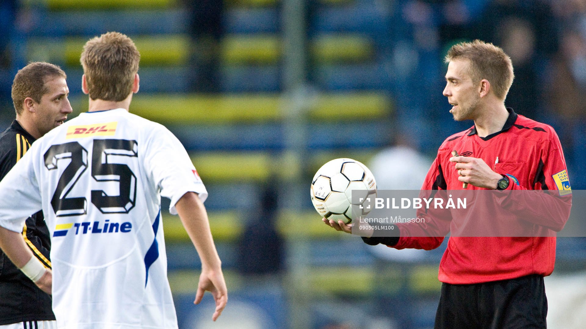 Johan Hamlin, domare, boll