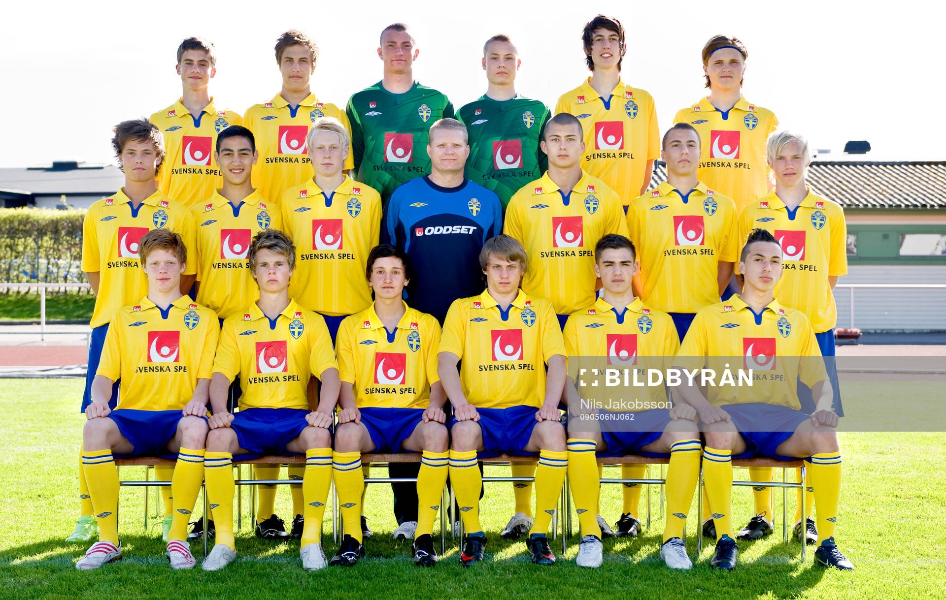 Fotboll, P17, Sverige, lagbild