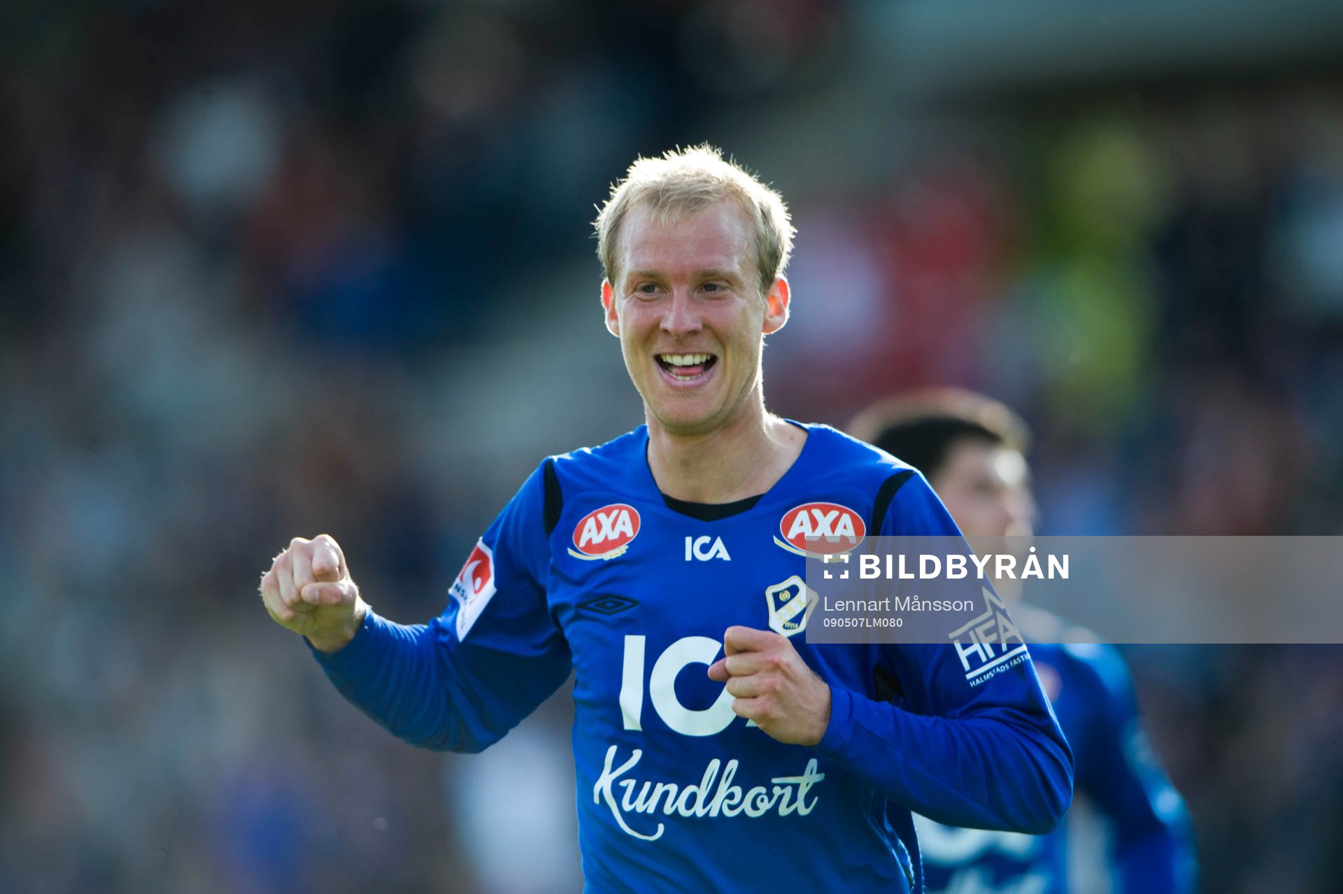 2-1, Andreas Johansson som jublar