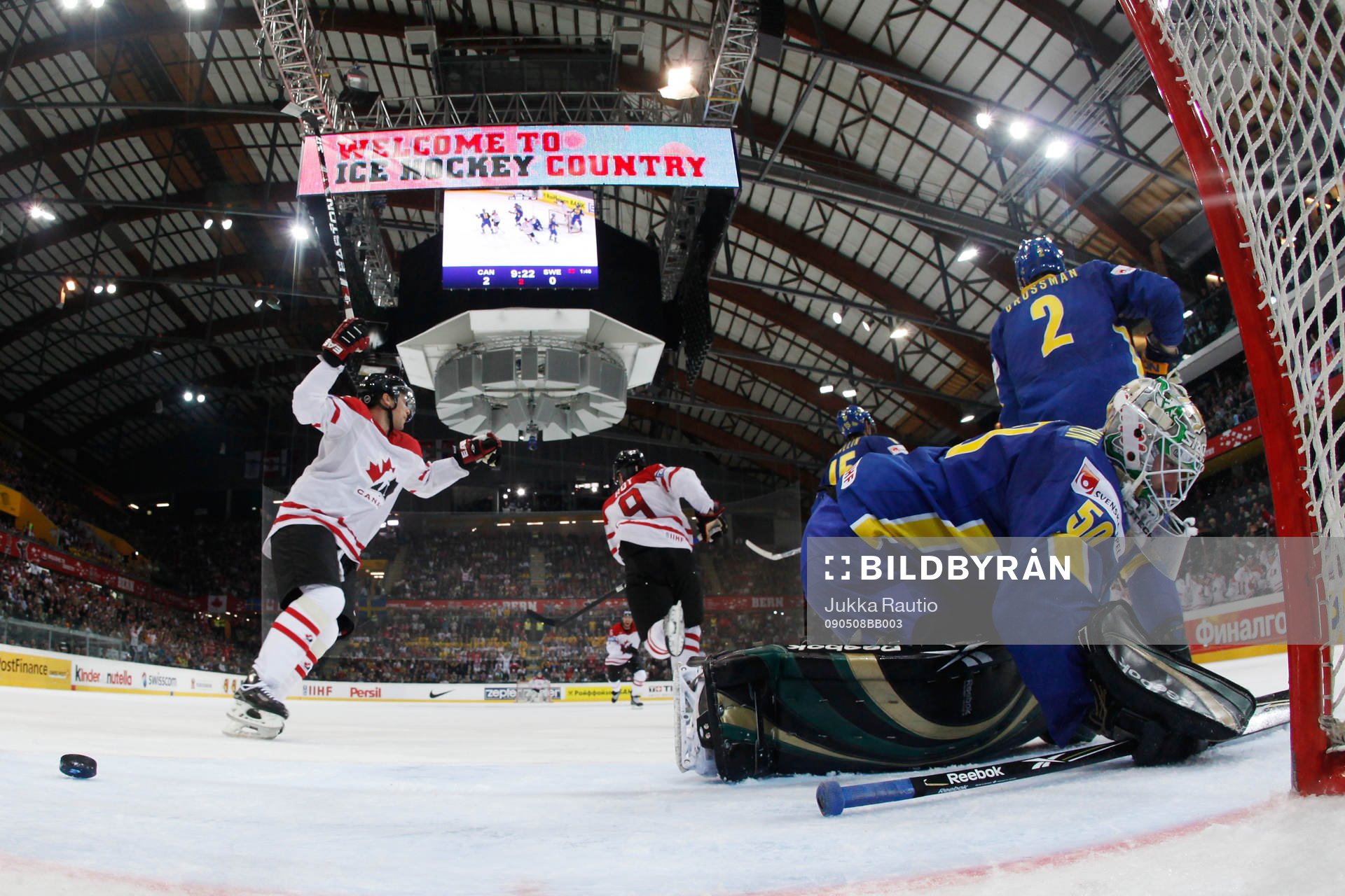 Dany Heatley och Derek Roy, Kanada och Jonas Gustavsson,