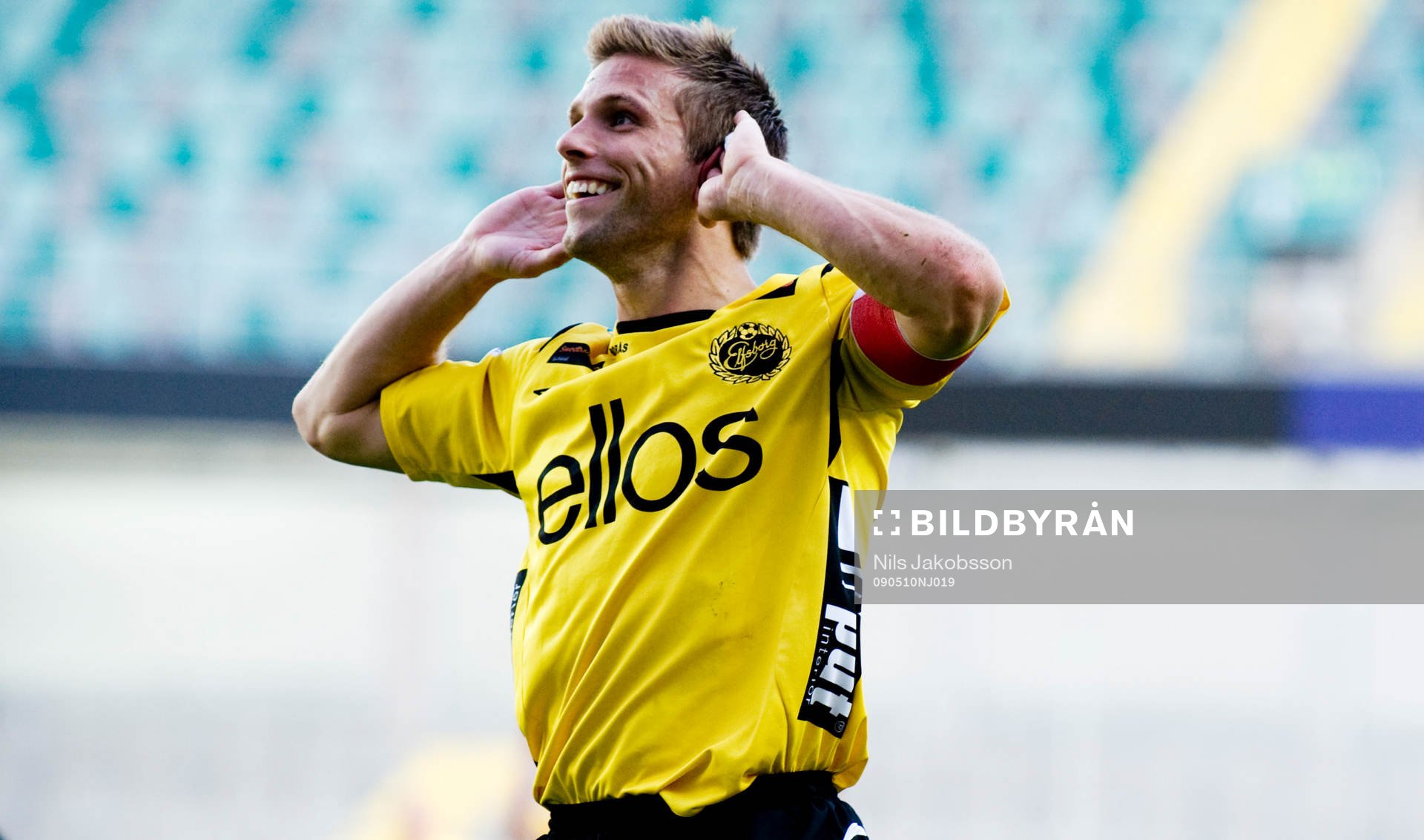 Anders Svensson, Elfsborg, jubel framför GAIS klacken som