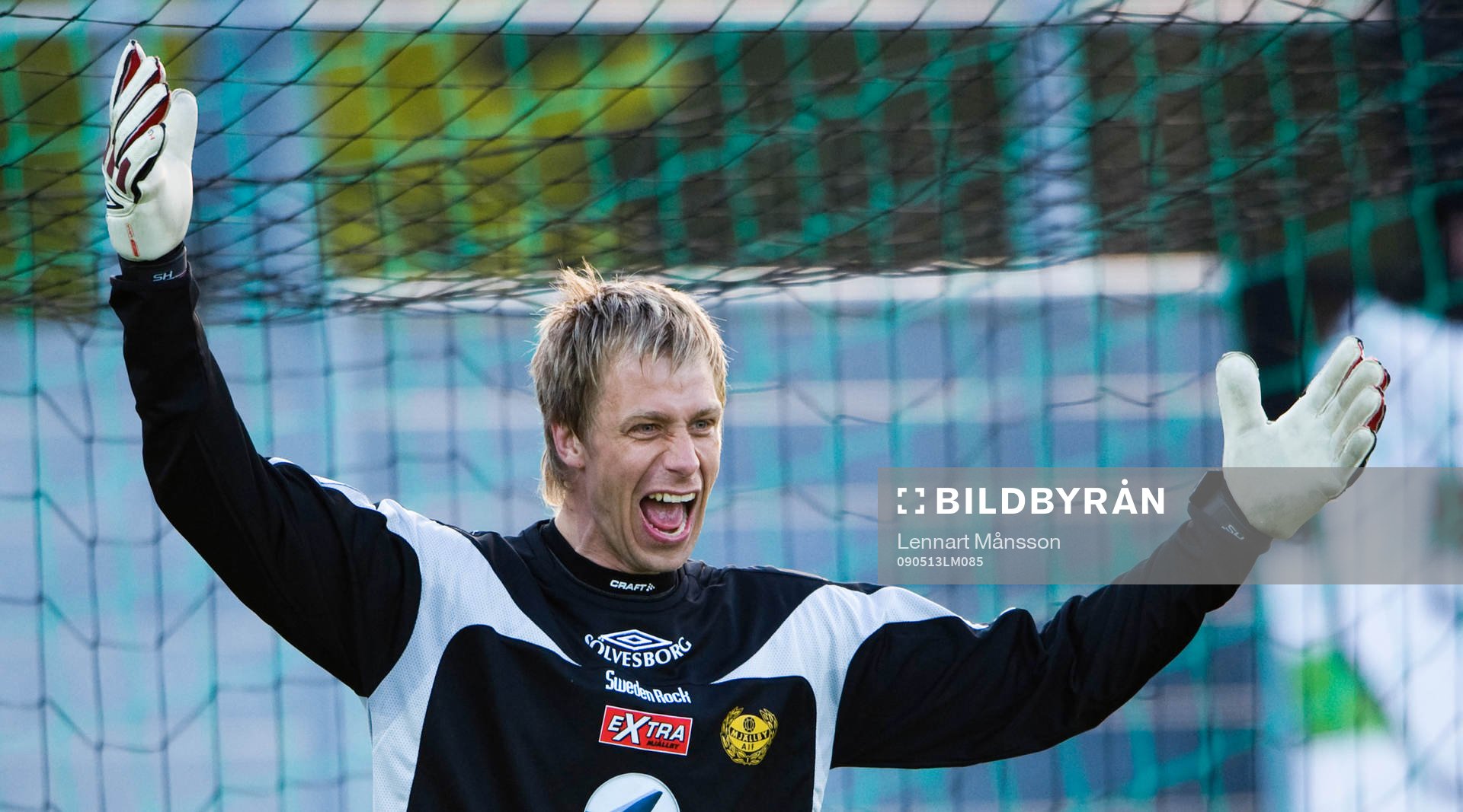 Mattias Asper, målvakt, jubel