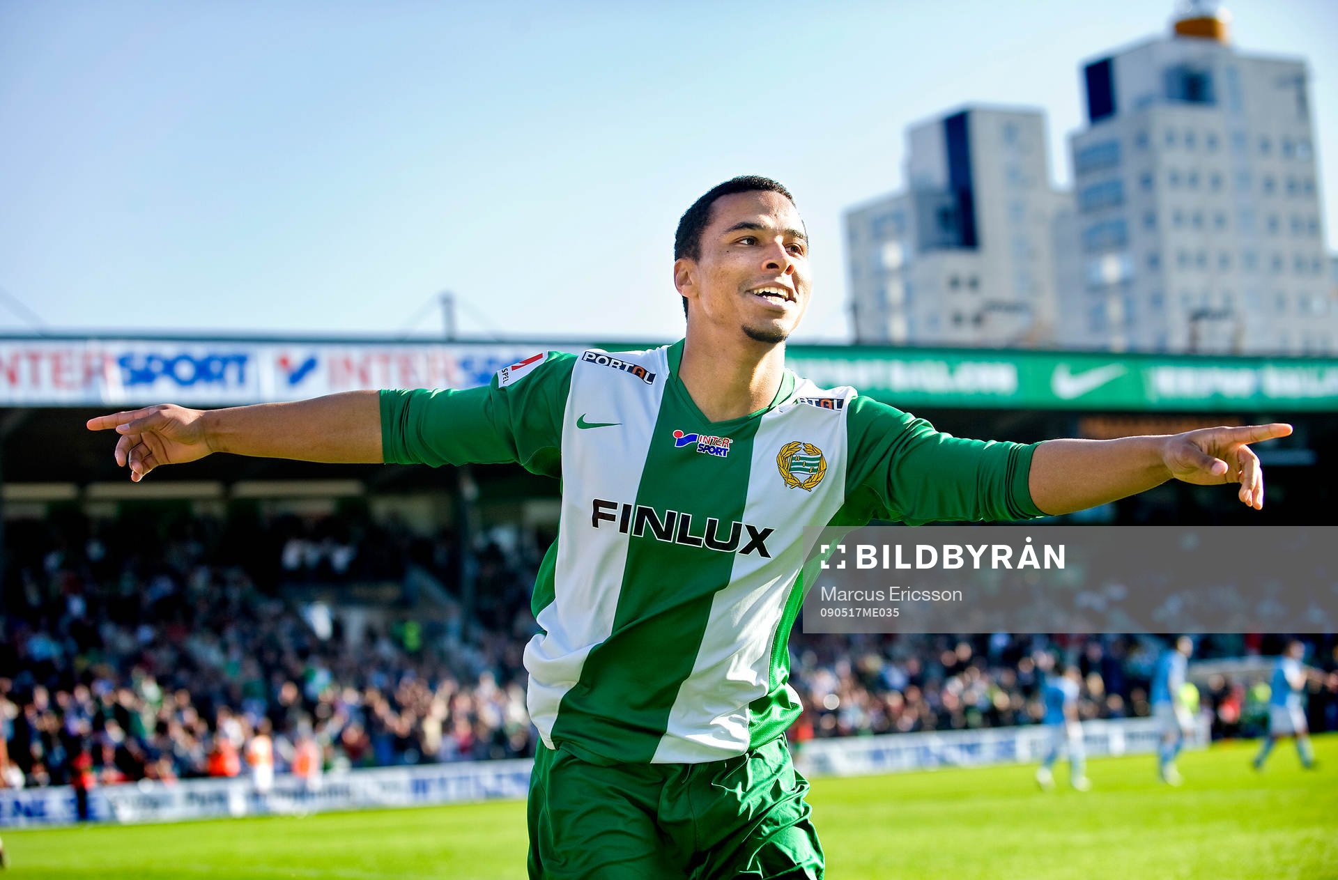  Charlie Davies, jubel efter 1-0