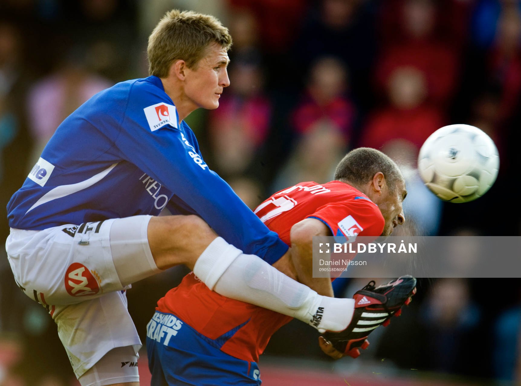 Henrik Larsson, Helsingborg och Peter Abelsson, Trelleborg