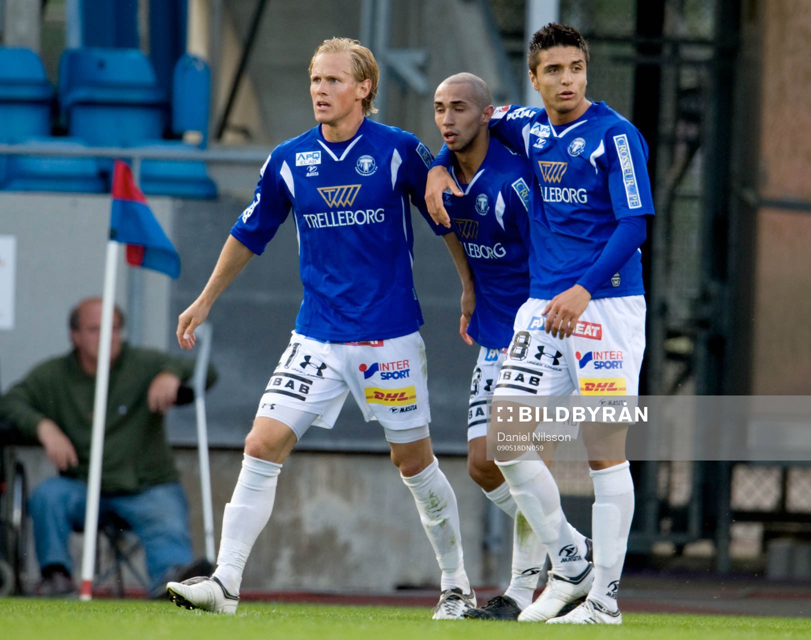 Magnus Andersson, Max Fuxberg och Fisnik Shala, Trelleborg