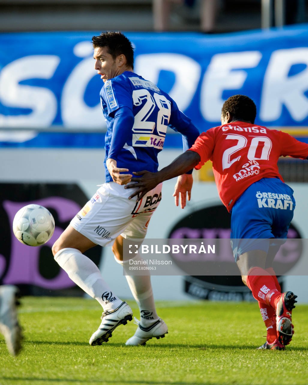 Fisnik Shala, Trelleborg och Isaac Chansa, Helsingborg