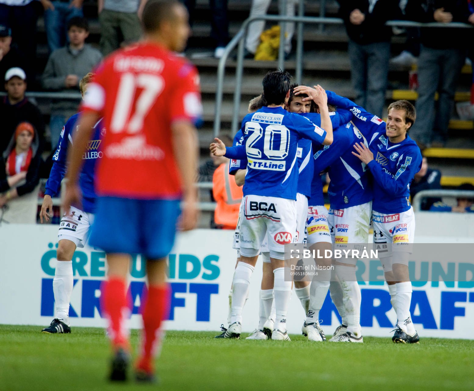 Fisnik Shala, Trelleborg gjorde 2-2. Jubel