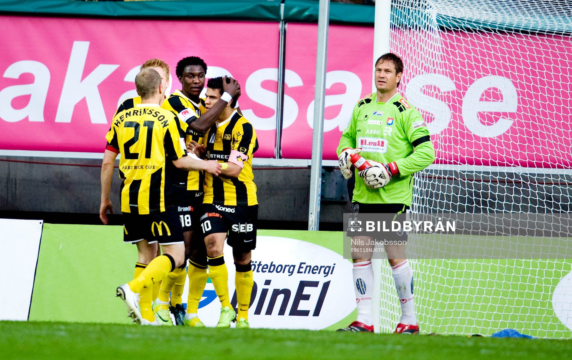 Paulinho, Häcken, jubel, Bengt Andersson, målvakt,