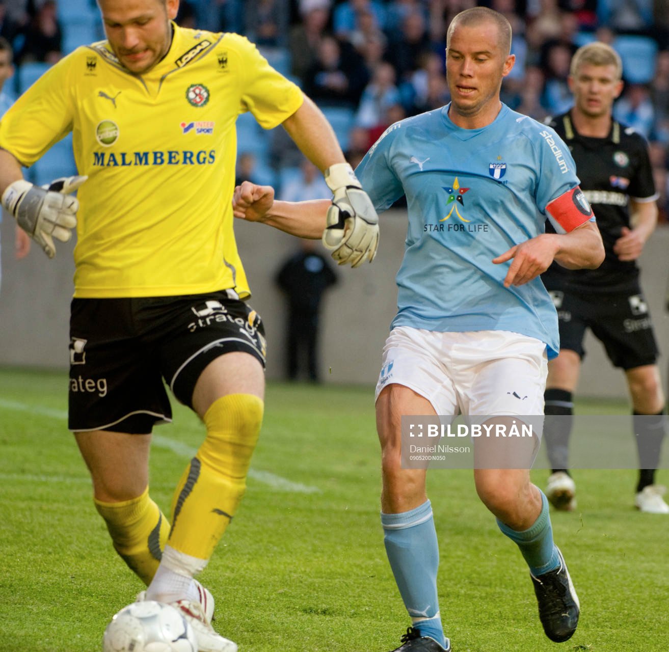 Daniel Andersson, Malmö och John Alvbåge, målvakt Örebro
