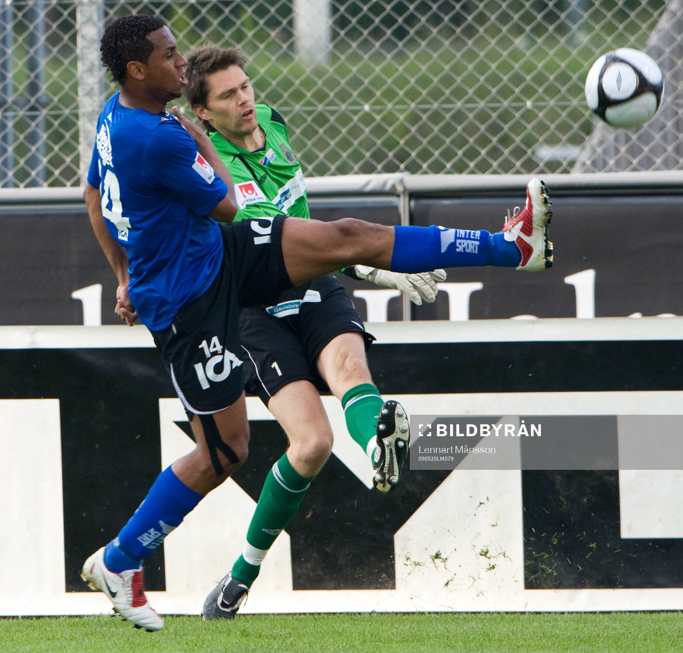 Anselmo och Mattias Hugosson, målvakt, Gefle