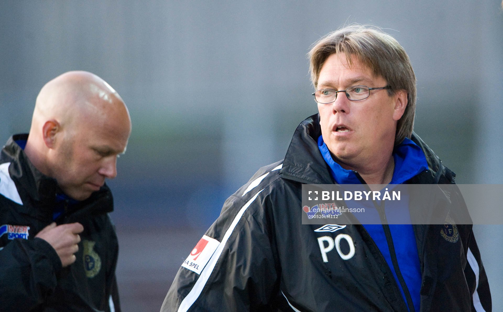 Per Olsson och Urban Hammar, tränare, Gefle