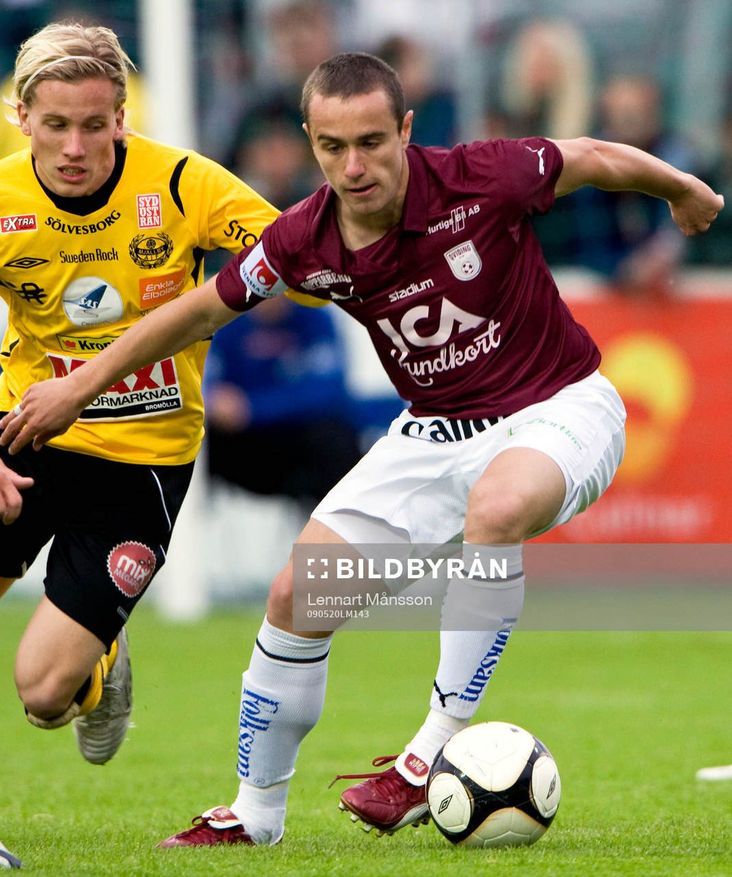 Adam Berner, Mjällby och Julio Mosele, Qviding
