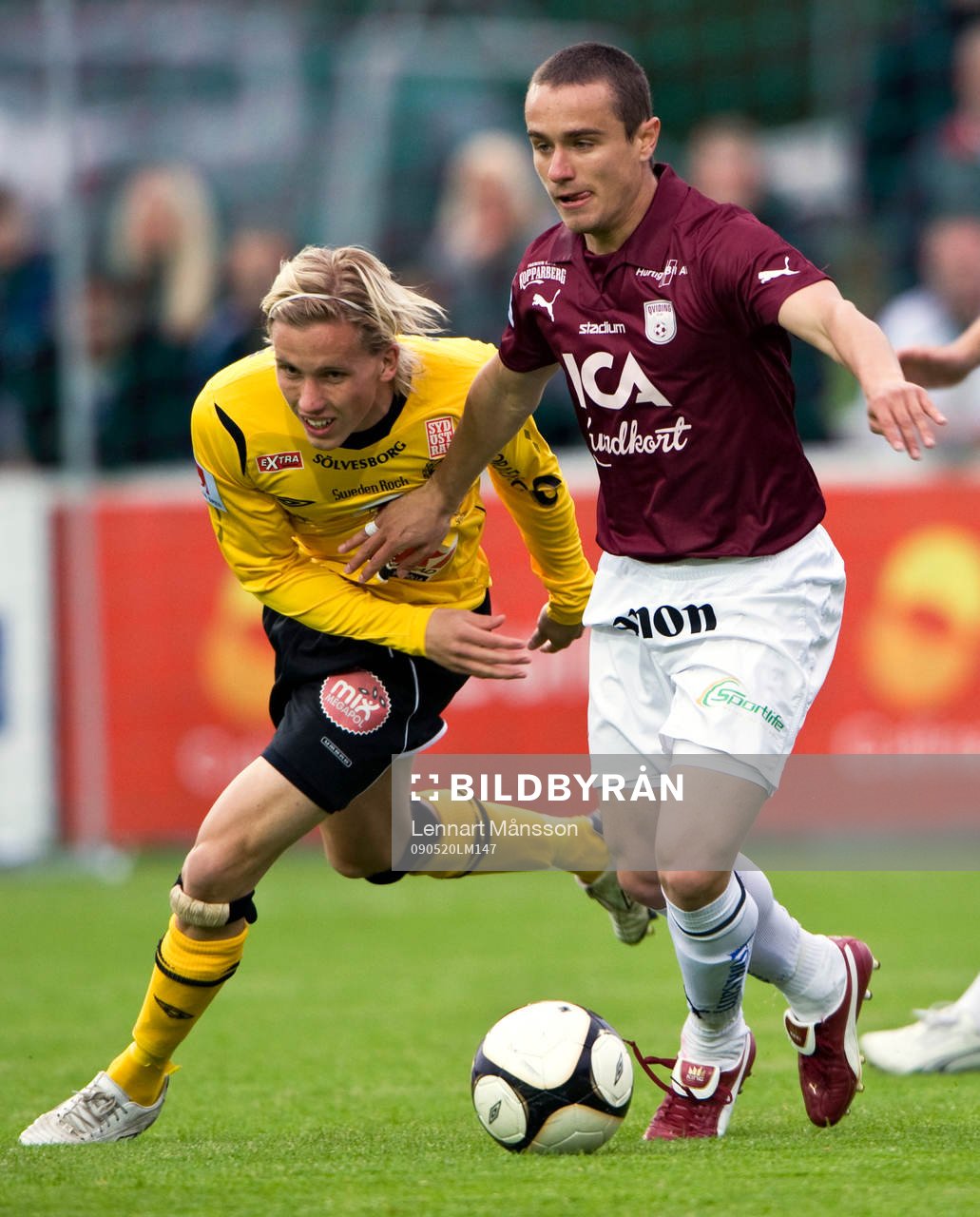 Adam Berner, Mjällby och Julio Mosele, Qviding