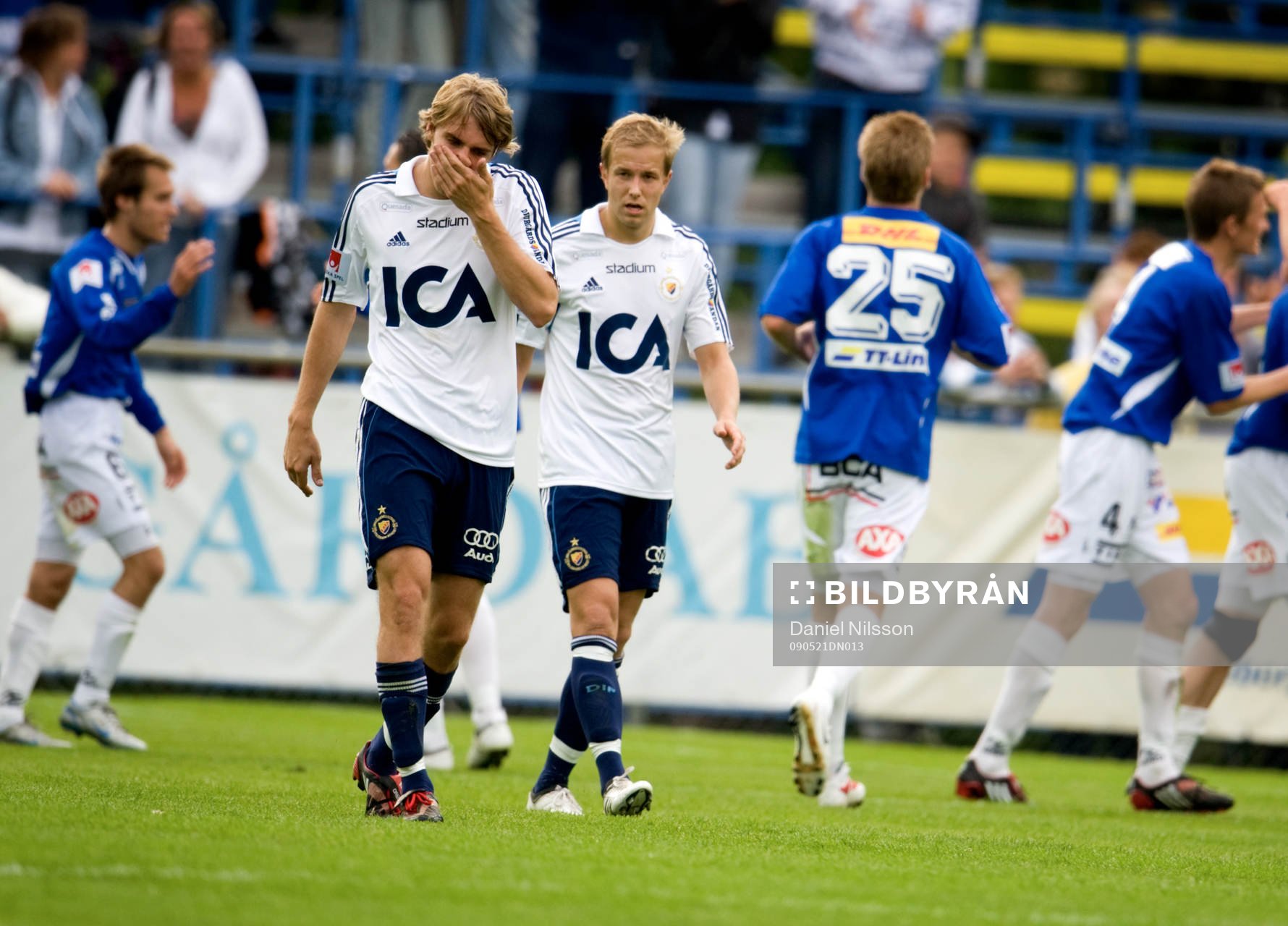 Johan Oremo och Petter Gustafsson, Djurgården, depp