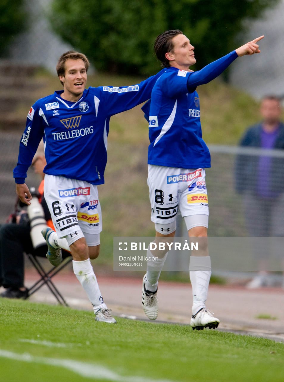 Kristian Haynes och Zoran Jovanovic, jubel