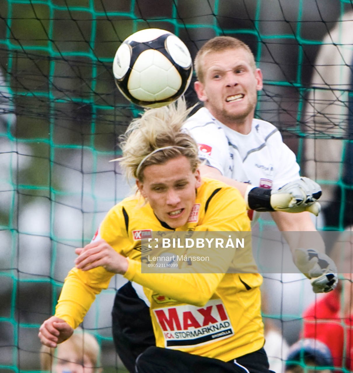Adam Berner och Tommy Naurin, målvakt, Qviding